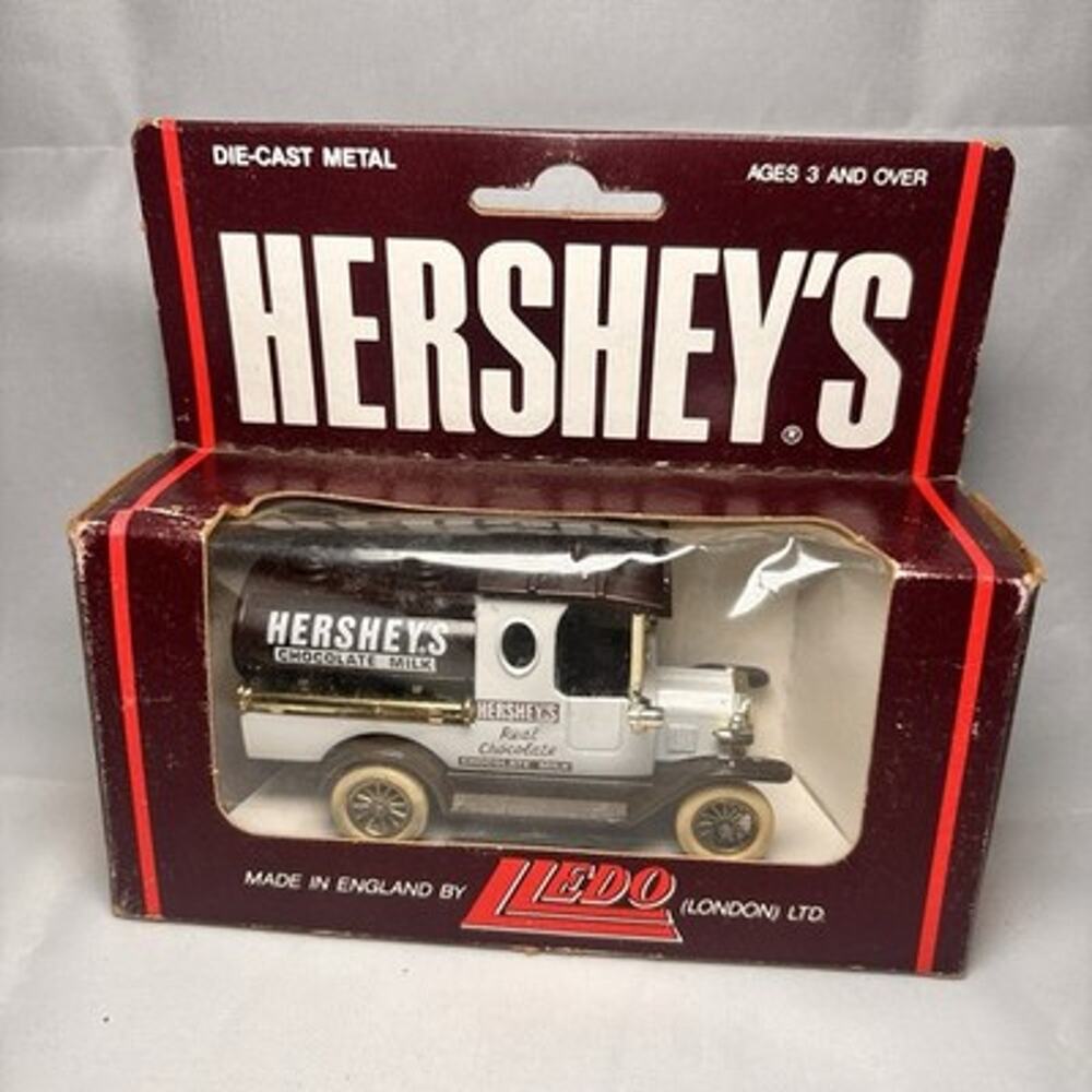 Vintage 1983 Lledo Hershey’s Chocolate Milk Tanker Truck Diecast England Boxed